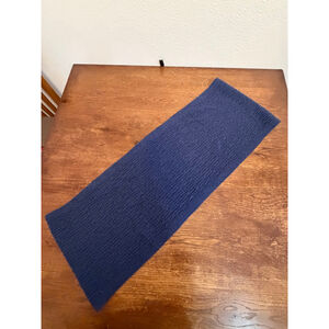 Sloomb Gold 100% Cashmere Infinity Scarf Navy Loop Knit Soft Luxury Winter Wrap